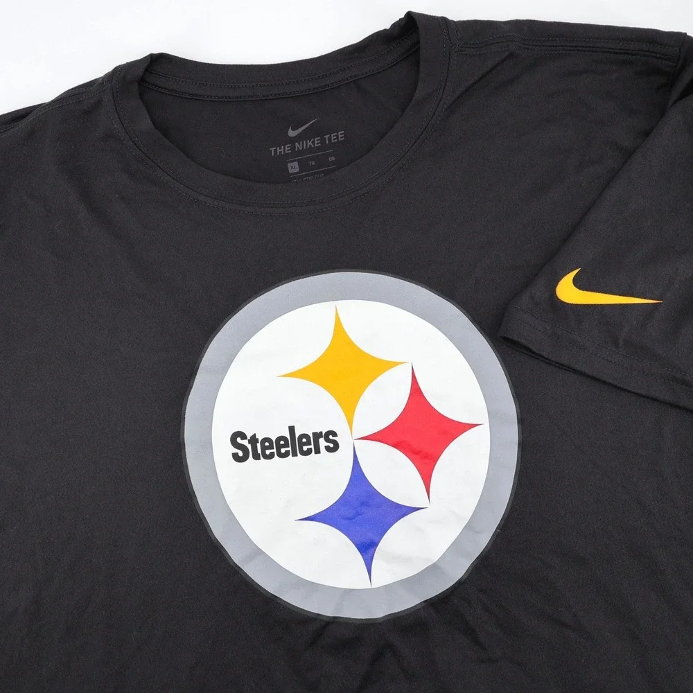 Nike Pittsburgh Steelers Dri-FIT Performance Graphic T-Shirt Black Mens‎ XL